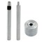 Eyelet Hole Punch Die Tool, 6mm Grommet Setter Hollow Punch (Includes Base & Ram) for Leather Craft Clothing Handbag Fabric Curtain DIY